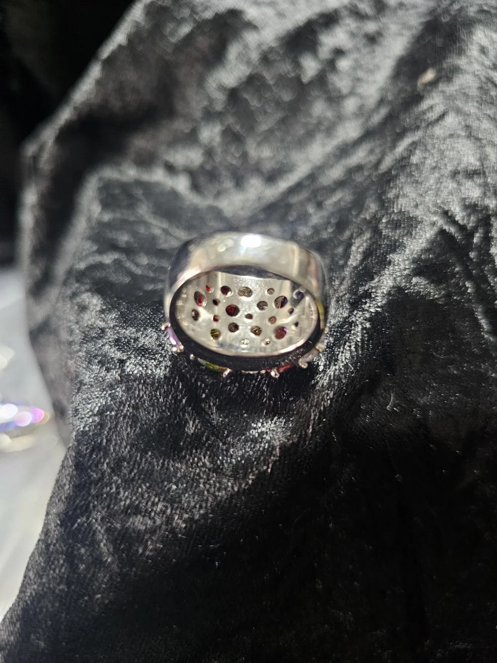 Multicolor Gemstone Cluster Ring - Women Jewelry